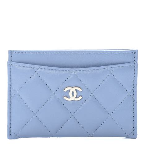 Chanel Card Holder Blue 